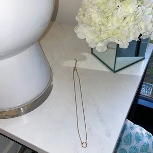 Circle necklace (gold plated)